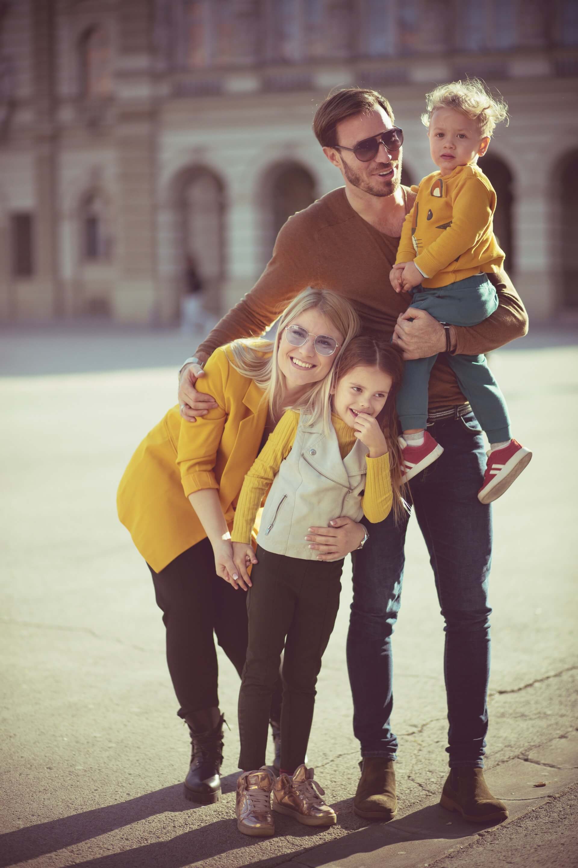 Family in Paris.